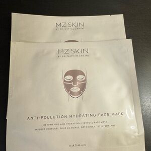 MZ Skin Anti Pollution Hydrating Face Mask 2 Masks NEW
